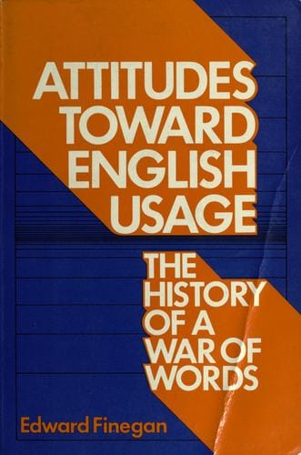 Attitudes toward English usage