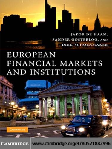 European Financial Markets and Institutions