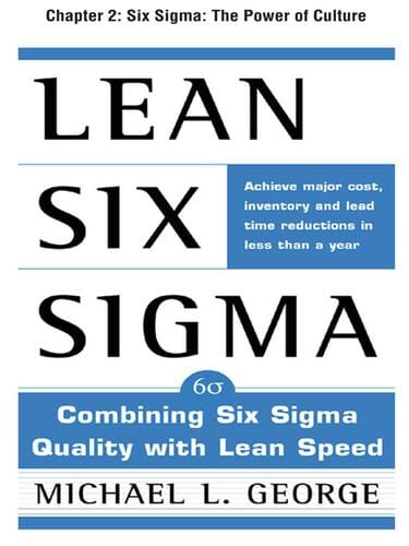 Six Sigma: The Power of Culture