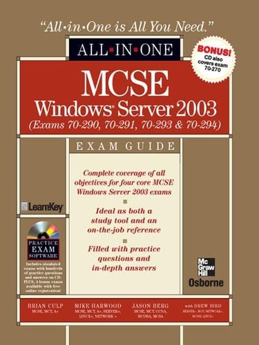 MCSE Windows® Server 2003 All-in-One Exam Guide (Exams 70-290, 70-291, 70-293 & 70-294)