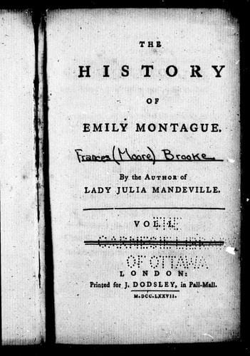 The history of Emily Montague