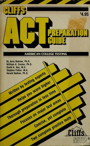 Cliffs American college testing preparation guide