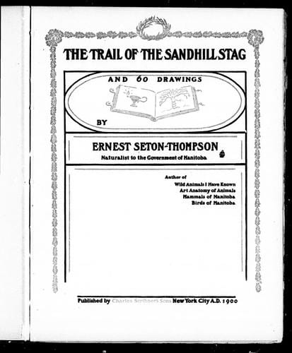 The trail of the sandhill stag