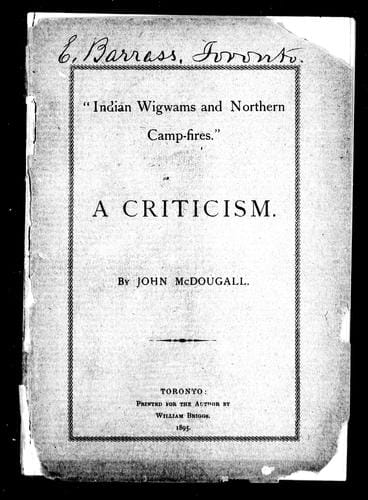"Indian wigwams and northern camp-fires"