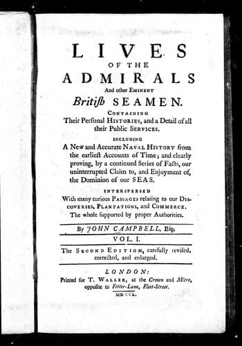 Lives of the admirals and other eminent British seamen