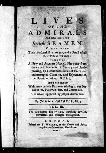 Lives of the admirals and other eminent British seamen
