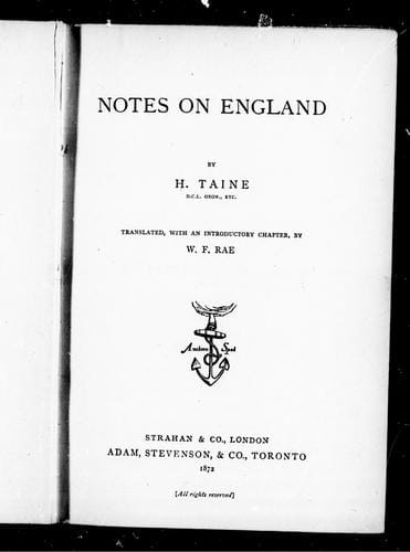 Notes on England