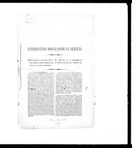 Interesting biographical sketch