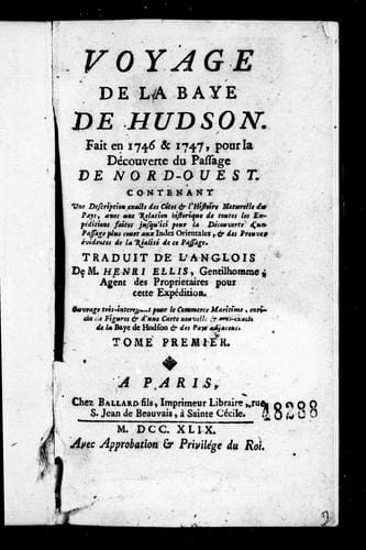 Voyage de la baye de Hudson