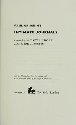 Paul Gauguin's intimate journals
