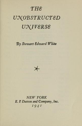 The unobstructed universe