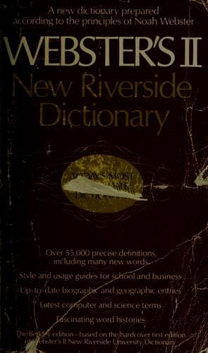 Webster's II new Riverside dictionary.