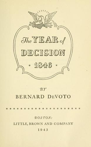 The year of decision, 1846