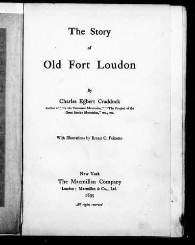The story of old Fort Loudon