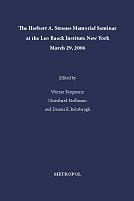 The Herbert A. Strauss Memorial Seminar at the Leo Baeck Institute New York, March 29, 2006