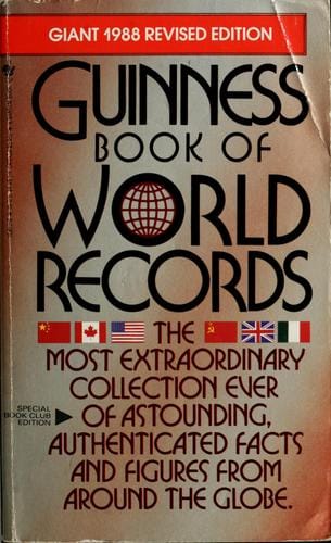 Guinness book of world records, 1988