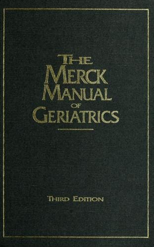 The Merck manual of geriatrics