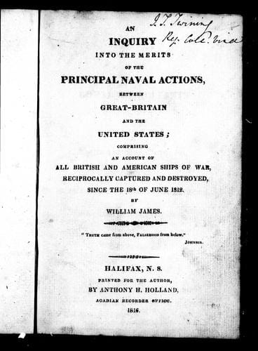 An inquiry into the merits of the principle naval actions between Great-Britain and the United States