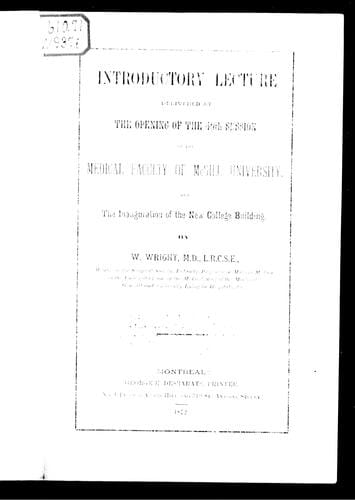 Introductory lecture