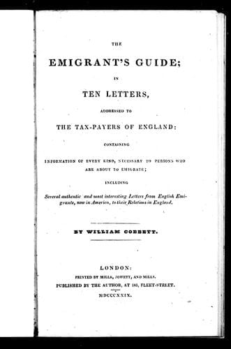 The emigrant's guide