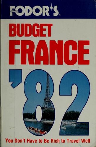 Fodor's budget France '82