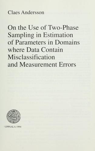 On the use of two-phase sampling in estimation of parameters in domains where data contain misclassification and measurement errors