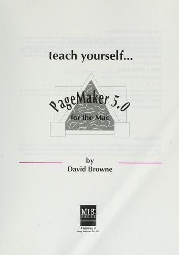 Pagemaker 5.0 for the Mac