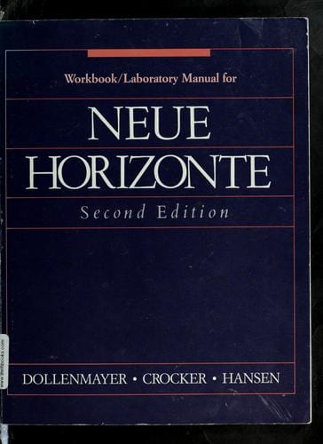 Workbook/laboratory manual for Neue horizonte