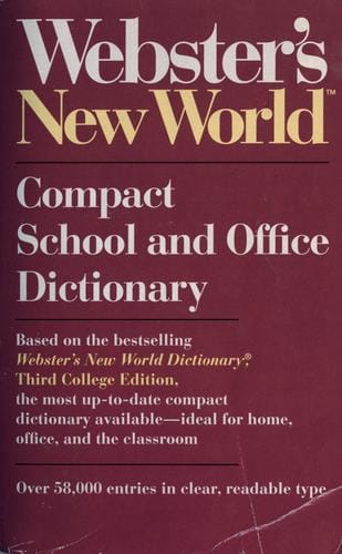 Webster's New World dictionary