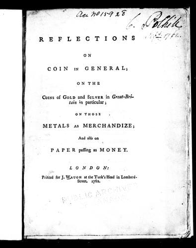 Reflections on coin in general