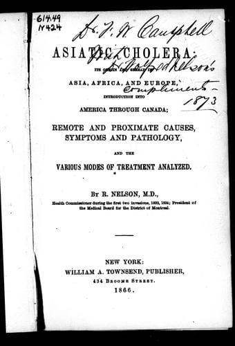Asiatic cholera