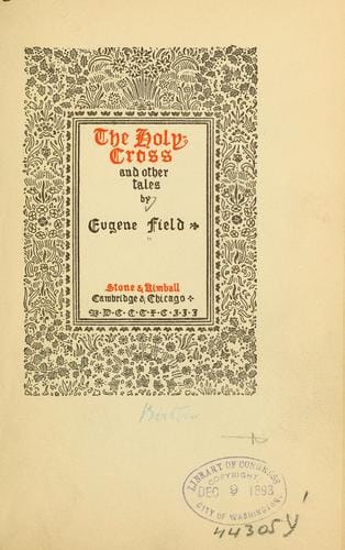 The holy cross, and other tales