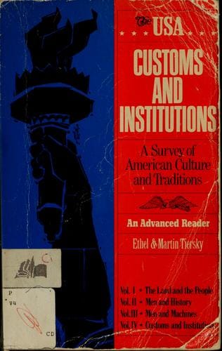 The U.S.A. customs and institutions