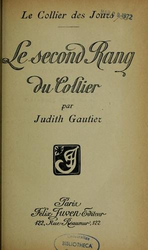 Le second rang du collier