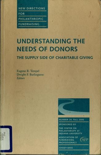 Understanding the needs of donors
