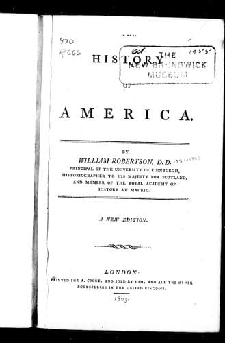 [The] history of America