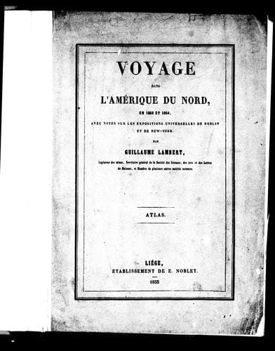 Voyage dans l'Amérique du Nord, en 1853 et 1854