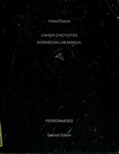 Cahier d'activitiés