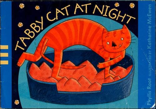 Tabby Cat at night