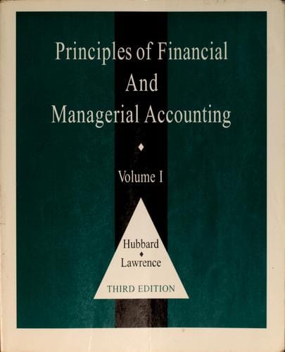 Principles of financial and managerial accounting
