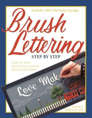 Brush lettering step by step