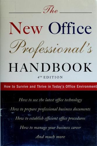The new office professional's handbook