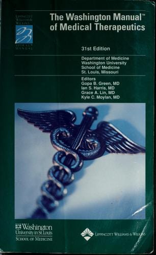 The Washington Manual of Medical Therapeutics