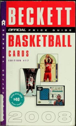 The official 2008 price guide to basketball cards