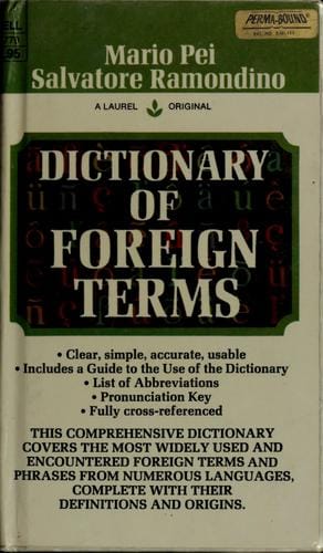 Dictionary of foreign terms