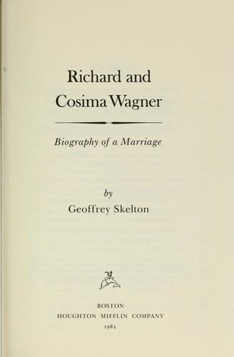 Richard and Cosima Wagner