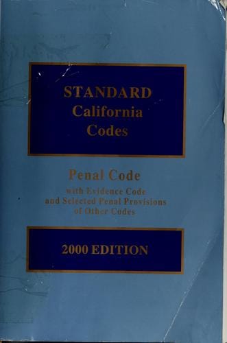 The Standard Penal Code with the evidence code and selected penal provisions