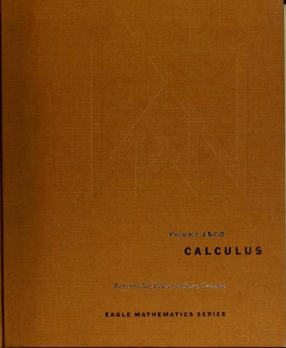 Volume 1BCD Calculus