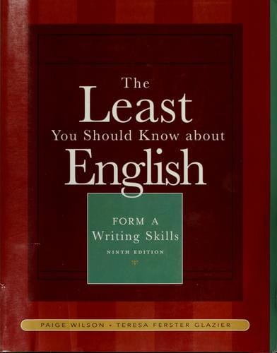 The least you should know about English