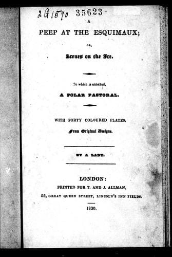 A peep at the Esquimaux, or, Scenes on the ice